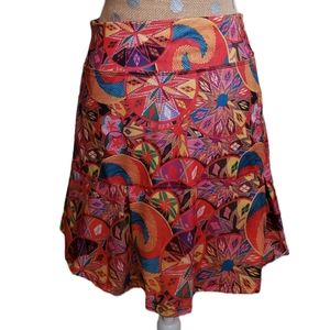 Dona Jo sz 2 large skort southwest print multicolor geometric pickleball skirt